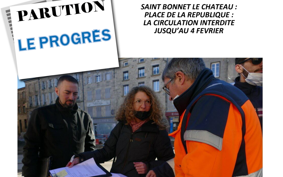 Parution le PROGRES 26-01